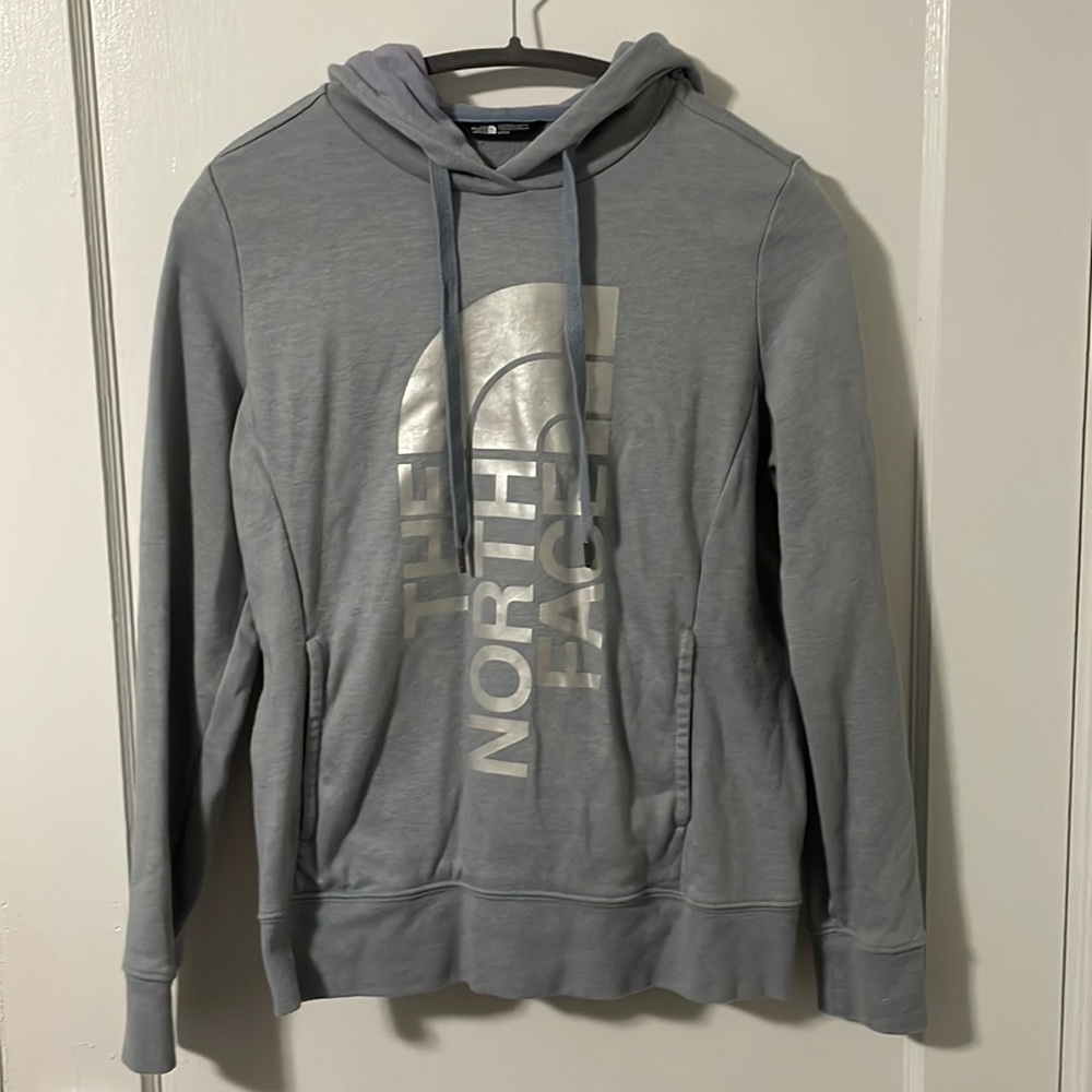 THE NORTH FACE BLUE/GRAY HOODIE